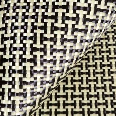 75% de fibra de carbono 25% de fibra Kevlar Estrutura de tecido híbrido A escolha ideal para produtos