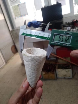 Dimensões personalizadas Selo fundido para alumínio suave Fibra cerâmica refratária Toque Cone