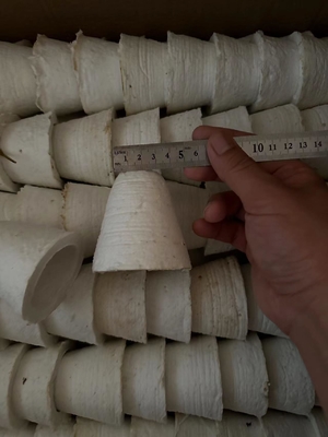 Dimensões personalizadas Selo fundido para alumínio suave Fibra cerâmica refratária Toque Cone