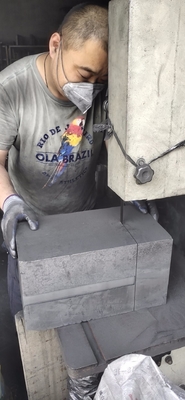 100% de carbono Machined Big Graphite Blocks 1.75g/cm3 Morfologia de cristal Grafite em flocos