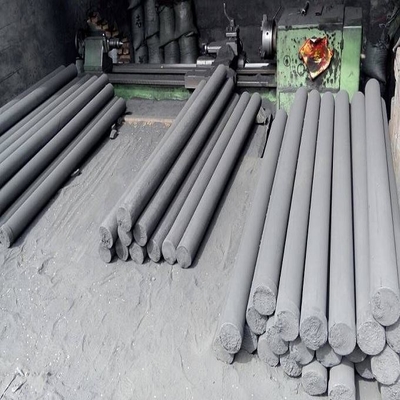Rodas de grafite de granulação de alta densidade 50 mm Dia 680 mm comprimento para aplicações industriais