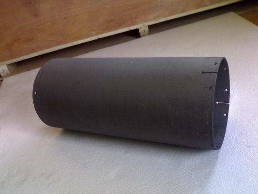 Tubo redondo de grafite de forno a vácuo GRT-40 com 100% de carbono e material