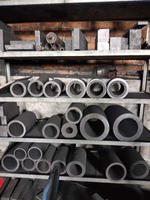 Molde de grafite personalizado para fundição de latão/cobre, forma hexagonal redonda, densidade em massa 1.85