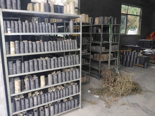 Molde de grafite personalizado para fundição de latão/cobre, forma hexagonal redonda, densidade em massa 1.85