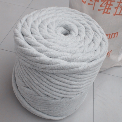 Corda redonda trançada de fibra cerâmica de 3-60 mm personalizável 6 mm para aplicações de temperatura