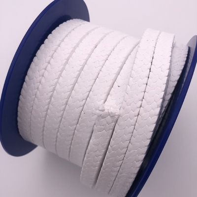 Materiais oleaginosos Embalagens de glândulas de PTFE brancas trançadas para vedação de bomba em tamanhos de 3*3mm a 60*60mm