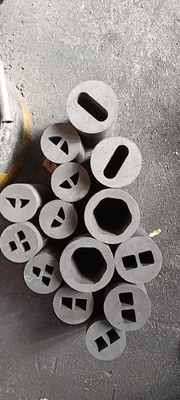 Customização de moldes redondos quadrados e hexagonais de grafite para fundição industrial
