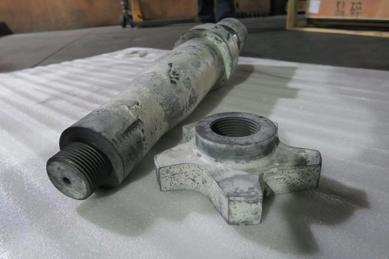 Resistência à oxidação Rotor e eixo de grafite Grau DC-1.85 por desenho