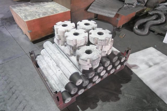 Resistência à oxidação Rotor e eixo de grafite Grau DC-1.85 por desenho