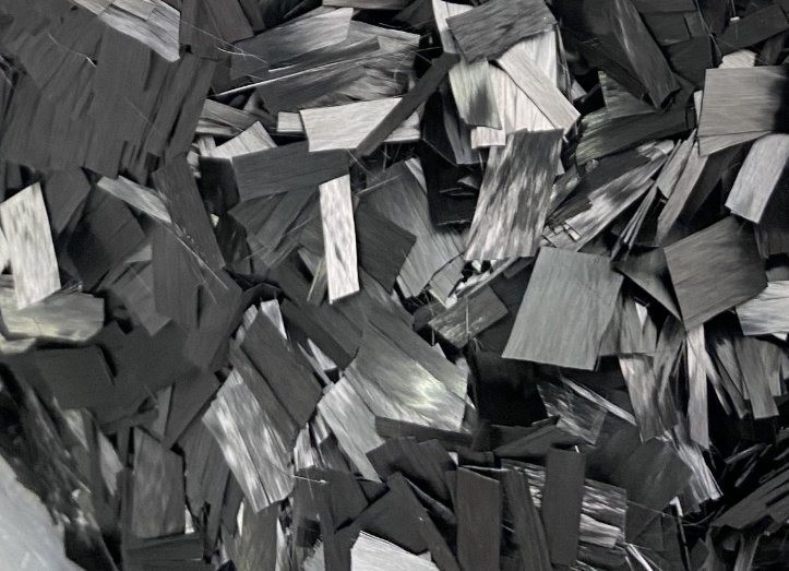3K/6K/12K Fibras de Carbono Resíduos para Filamentos de Fibras de Carbono Trimadas de Grau Industrial DC-1.85