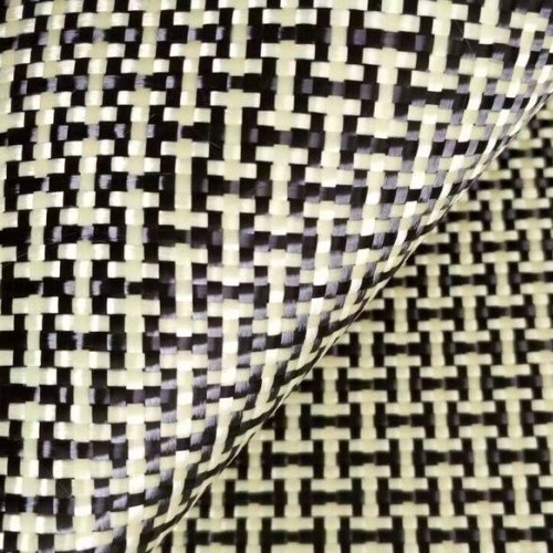 75% de fibra de carbono 25% de fibra Kevlar Estrutura de tecido híbrido A escolha ideal para produtos