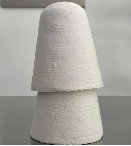Dimensões personalizadas Selo fundido para alumínio suave Fibra cerâmica refratária Toque Cone