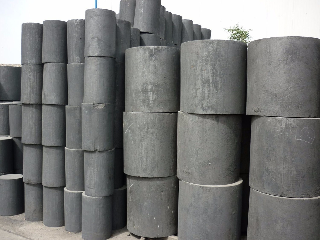 Rodas de grafite de grau industrial de tamanho personalizado e forma moldada para alta pureza