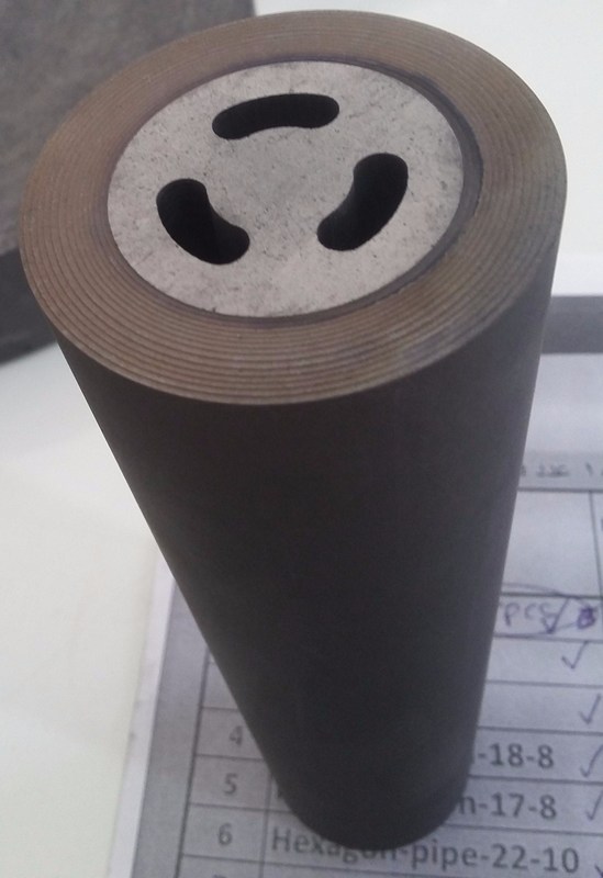 Densidade em massa 1,82 Matriz de grafite para fundição contínua de latão de acordo com o desenho