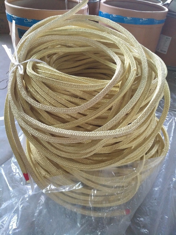 Embalagem em PTFE de grafite com cantos de fibra de Kevlar para atender às exigências do cliente