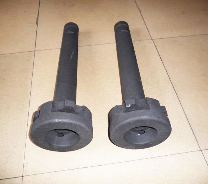 Ferramentas de trabalho de alumínio Rotor de desgaseamento com design de molde de grafite personalizado