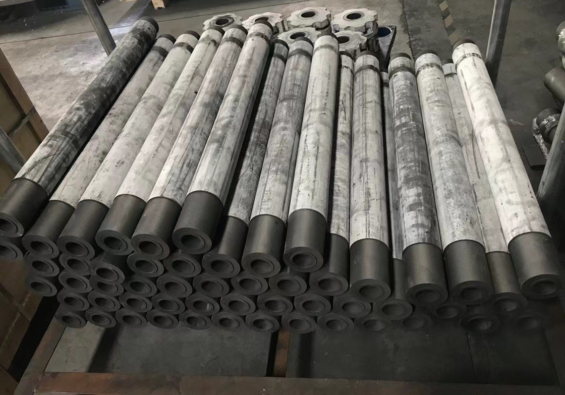Rotor e eixo de grafite com revestimento anti-oxigénio para fusão de alumínio por injeção de gás DC-1.85